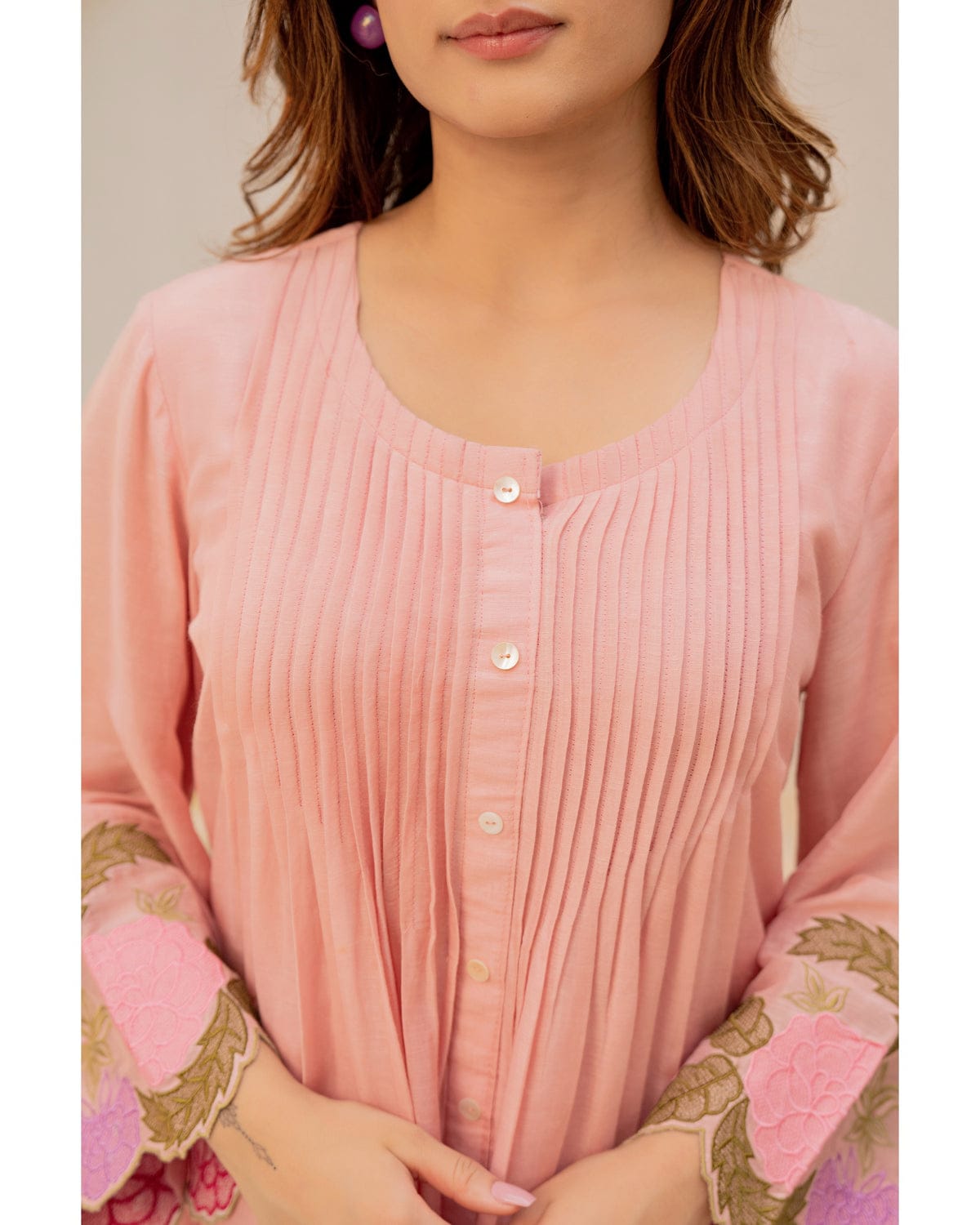 Girls Beautiful Heavy Embroidery Kurti with Pant