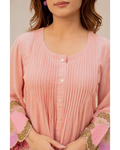 Girls Beautiful Heavy Embroidery Kurti with Pant